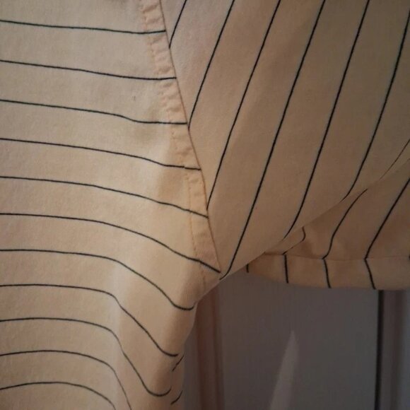 Fairway & Greene MONEY HILL Men's L 100% Cotton Yellow Striped Polo Golf Shirt - Picture 3 of 7